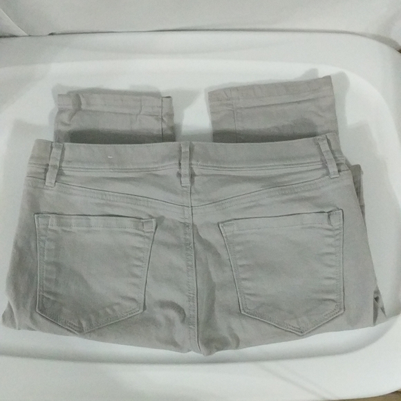 Loft Outlet Modern High Rise Cuffed Crop Grey - size 8 - Picture 6 of 7